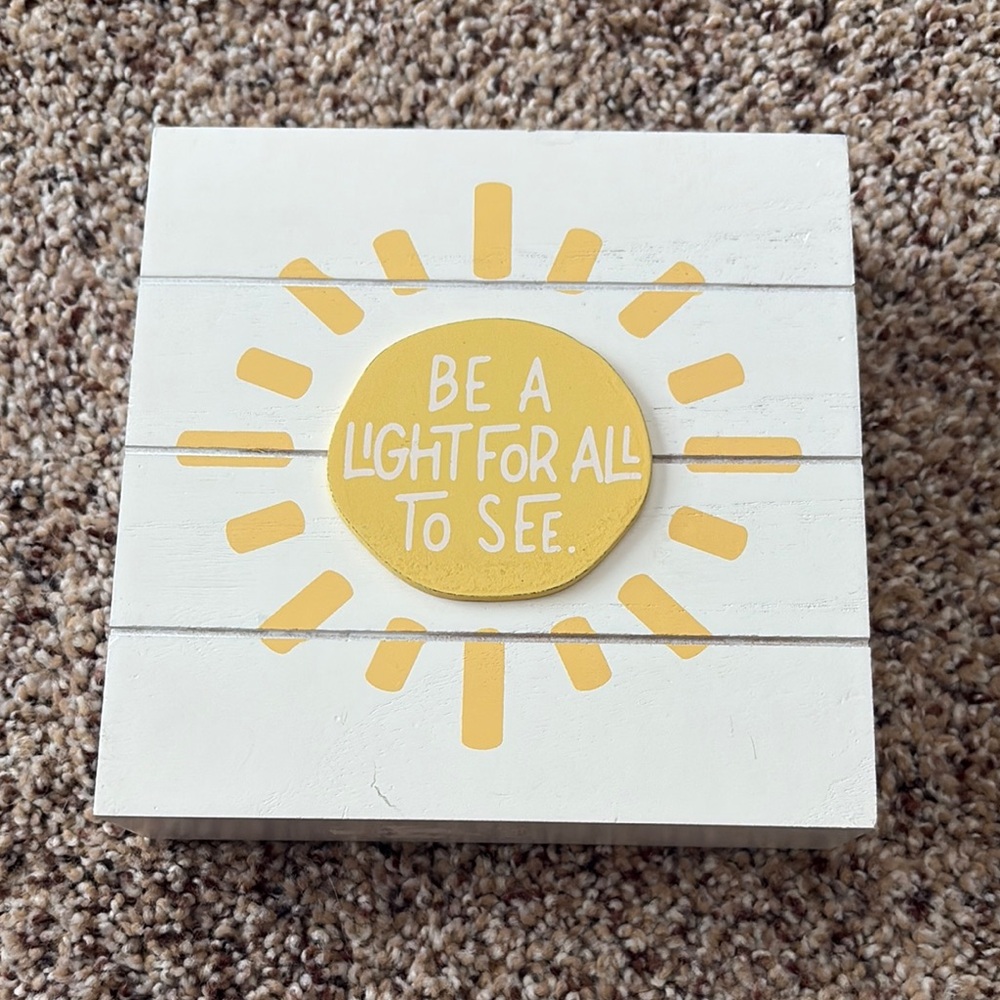 Yellow Sunburst Wall Art Decor